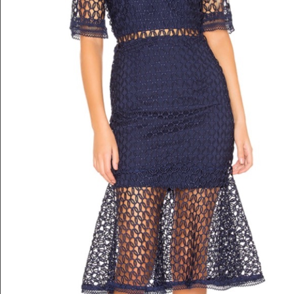 BARDOT BLACK MESH DRESS - Picture 2 of 8